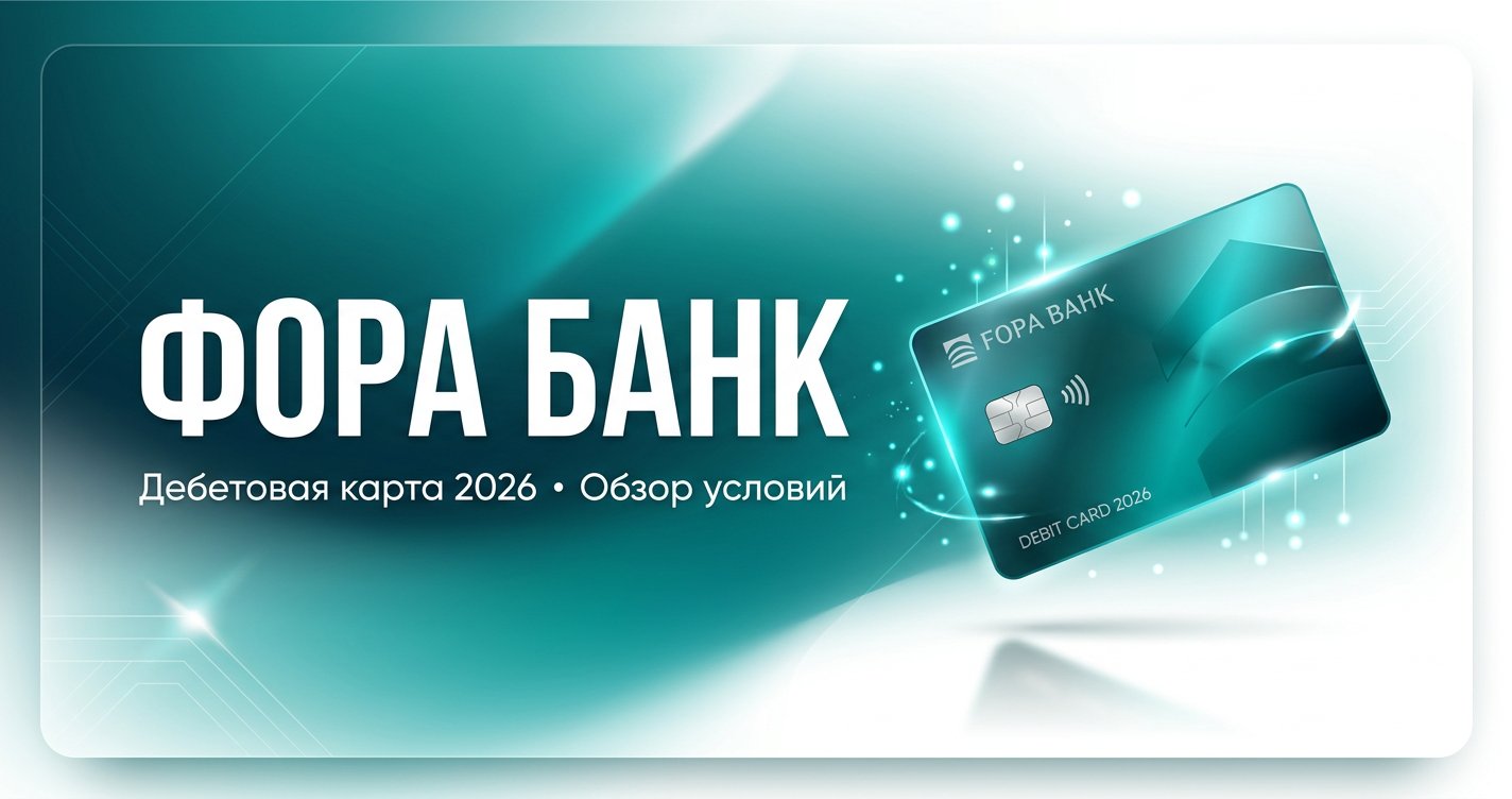 Дебетовая карта Фора-Банка в 2026: обзор условий и кэшбэка
