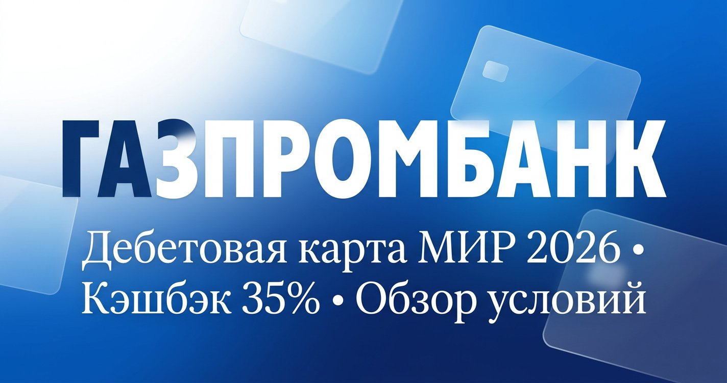 Карта Газпромбанка МИР в 2026: кэшбэк 35% и 7% на остаток — обзор