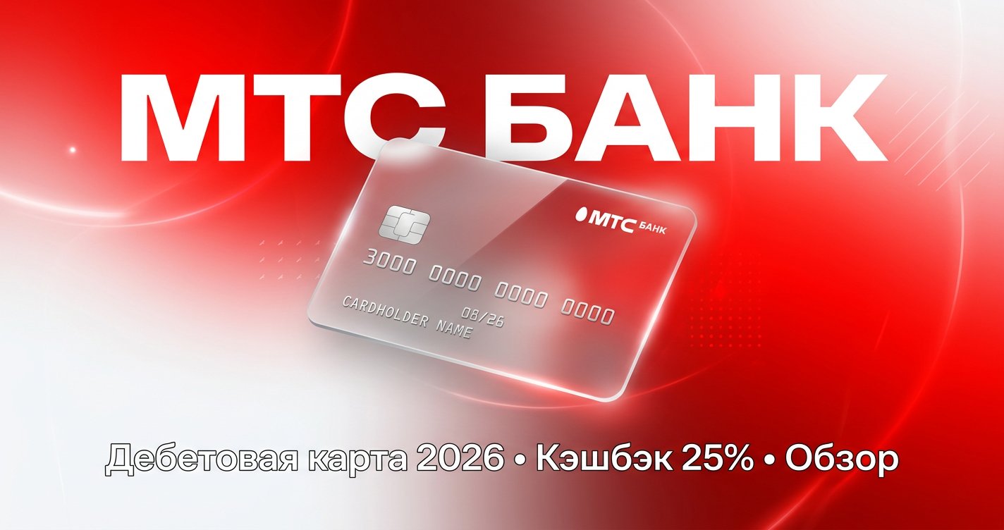 Дебетовая карта МТС Банка МИР в 2026: кэшбэк 25% и бесплатное обслуживание — обзор