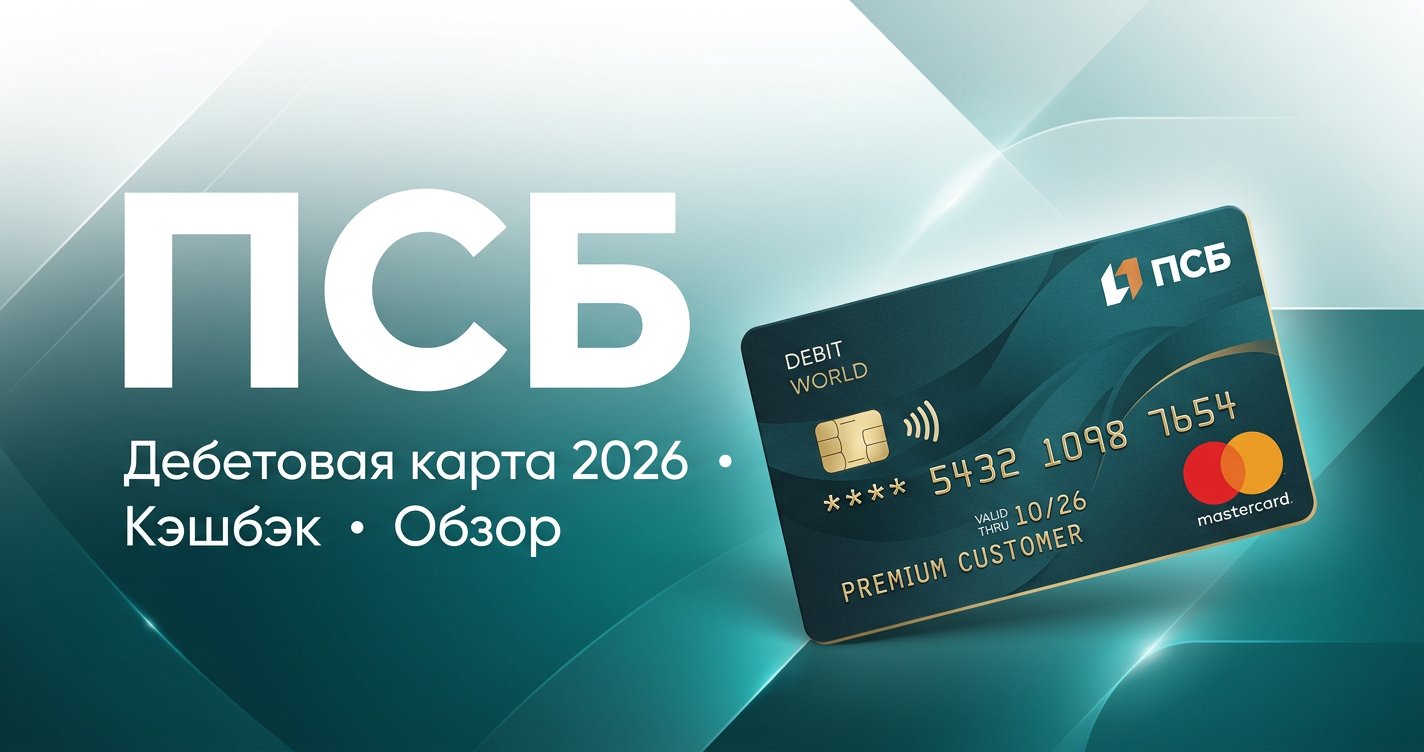 Карта ПСБ «Твой Кэшбэк» в 2026: условия, кэшбэк до 7% — обзор